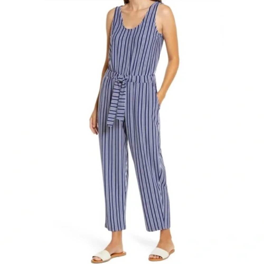 Vineyard Vines Blue and White Striped Jumpsuit - Picture 11 of 12